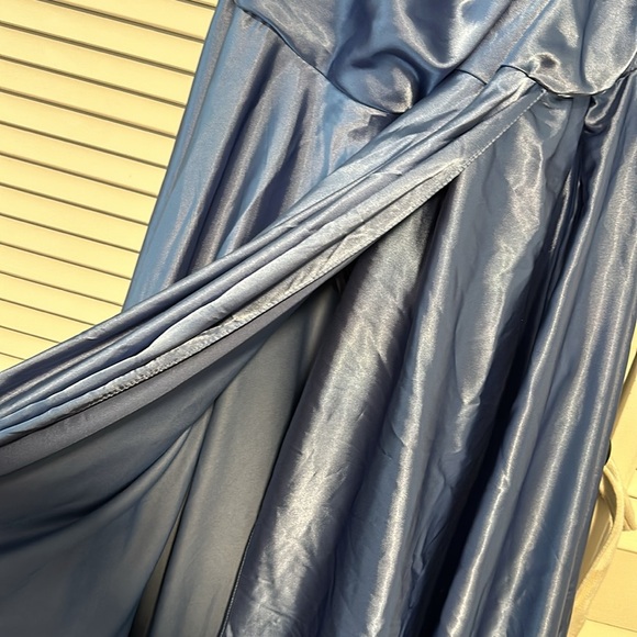 Dusty blue bridesmaid/ prom dress. - Picture 3 of 3